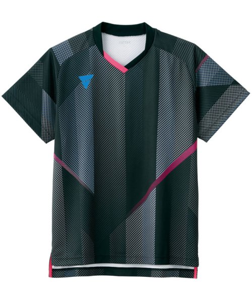 Victus(ヴィクタス)/VICTAS ヴィクタス 卓球 ゲームシャツ V－GS203 JTTA公認 吸汗速乾 シャツ ウェア ス/ブラック
