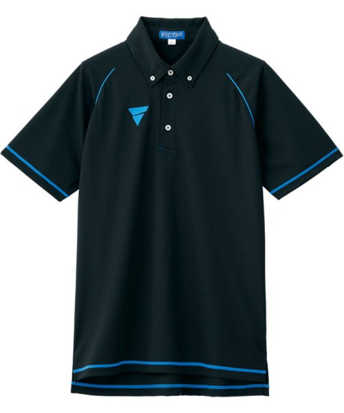Victus(ヴィクタス)/VICTAS ヴィクタス 卓球 プラクティスシャツ V－PP215 ポロシャツ メンズ レディース /ブラック