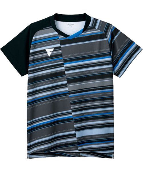 Victus(ヴィクタス)/VICTAS ヴィクタス 卓球 ゲームシャツ V－GS223 シャツ ウエア JTTA公認 吸汗速乾 ス/ブラック