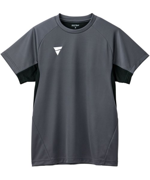 Victus(ヴィクタス)/VICTAS ヴィクタス 卓球 Tシャツ V－TS231 プラクティスシャツ メンズ レディース 伸/グレー