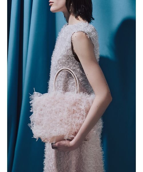 ポーチ付きチュールフリンジバッグ Z1399270039(10725円)