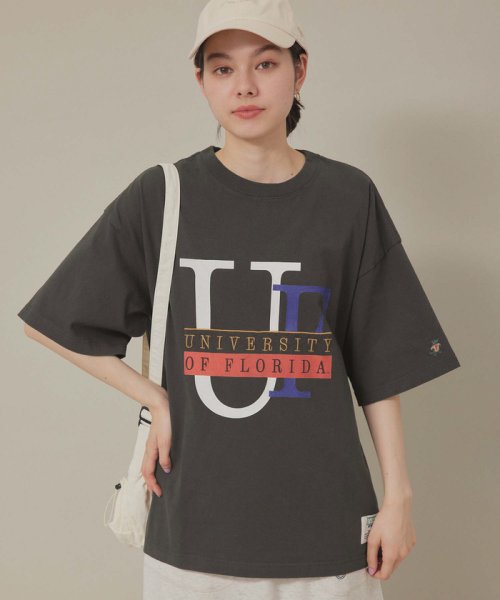 ROPE' PICNIC R(ロペピクニック アール)/【DISCUS ATHLETIC/ディスカスアスレチック】ユニバーサルカレッジTシャツ/チャコール（06）