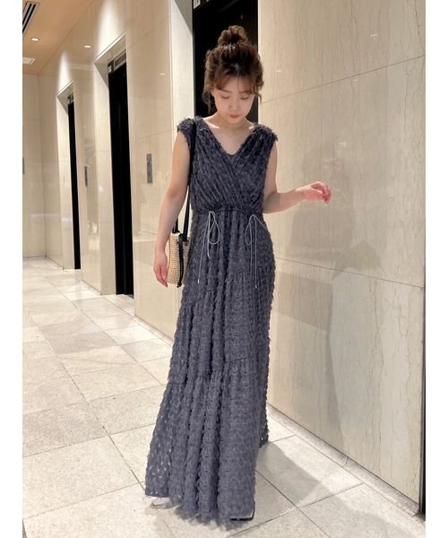 フリンジジャガードカシュクールワンピース【WEB限定カラー/WEB限定00 