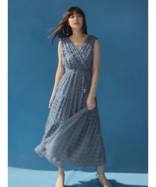 フリンジジャガードカシュクールワンピース【WEB限定カラー/WEB限定00  