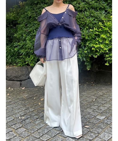 フロントタックフレアパンツ B1671664609(12870円)