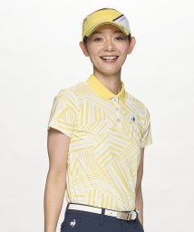 le coq sportif GOLF (ルコックスポルティフ（ゴルフ）)/【ストレッチフォーサー】フレンチボーダー半袖シャツ/イエロー