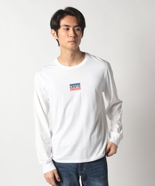 LEVI’S OUTLET(リーバイスアウトレット)/LS STD GRAPHIC TEE MINI SPORTSWEAR LS SRT WHITE+ G/ホワイト