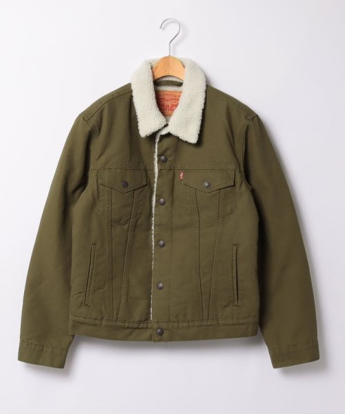 LEVI’S OUTLET(リーバイスアウトレット)/TYPE 3 SHERPA TRUCKER DARK OLIVE/グリーン