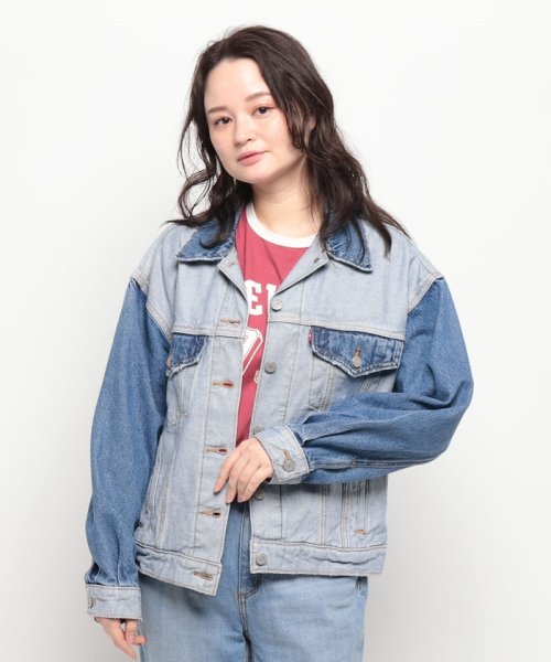 LEVI’S OUTLET(リーバイスアウトレット)/INSIDEOUT 90S TRUCKER FEELING FANCY TRUCKER/インディゴブルー