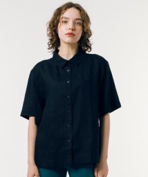 LACOSTE/リネンコットン5分袖シャツ/506048312