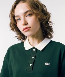 LACOSTE/ヘビーウェイト鹿の子 ボクシーシルエットクレリックポロシャツ/506048315