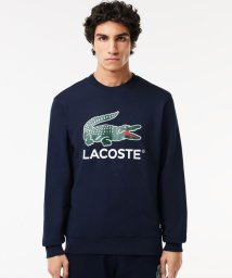 LACOSTE Mens(ラコステ　メンズ)/裏パイル エッセンシャルアイコングラフィッククルーネックスウェット/ネイビー