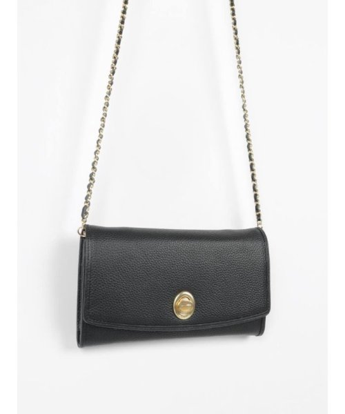 HASHIBAMI×PECHINCHAR　レザーチェーンストラップ天然石ウォレット 