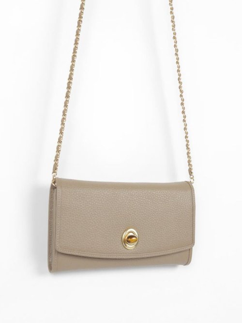 HASHIBAMI×PECHINCHAR　レザーチェーンストラップ天然石ウォレット 