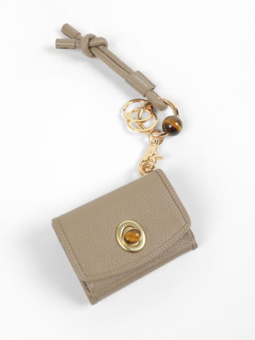 HASHIBAMI×PECHINCHAR　ハンドストラップ付き 天然石ミニウォレット 