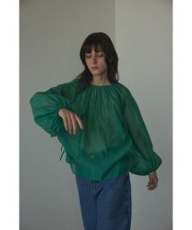 BLACK BY MOUSSY(ブラックバイマウジー)/2way balloon blouse/GRN