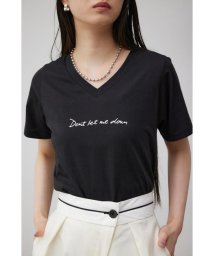 AZUL by moussy/フロントメッセージロゴTシャツ/506048463