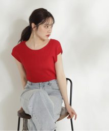 PROPORTION BODY DRESSING(プロポーション　ボディドレッシング)/ボートネックリブニット WEB限定カラー：ブルー/レッド