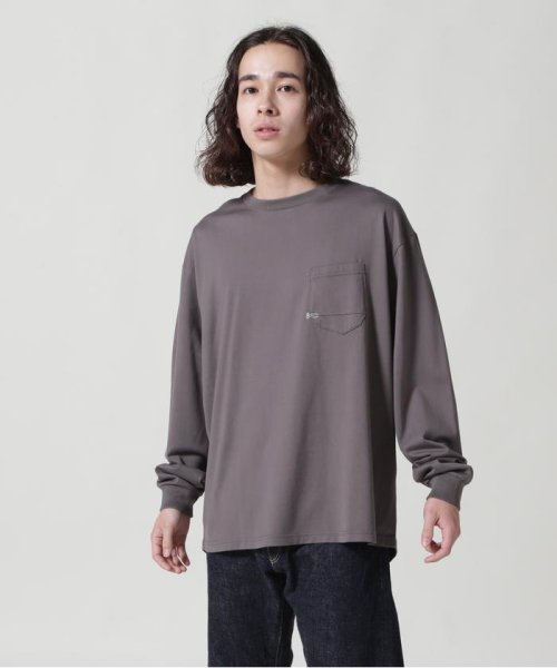 RoyalFlash(ロイヤルフラッシュ)/DENHAM/デンハム/7 POCKET LS TEE/チャコール