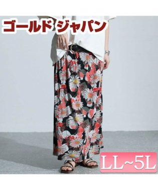 GOLD JAPAN/大きいサイズ レディース ビッグサイズ レトロ花柄カットスカート/506048775