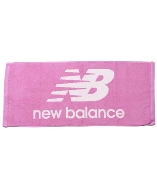 new balance(ニューバランス)/new　balance ニューバランス NBジャガードフェイスタオルロゴマーク LAM35691/ピンク