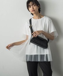 MAYSON GREY/チュールレイヤードTシャツ≪洗濯機で洗える≫/506027587