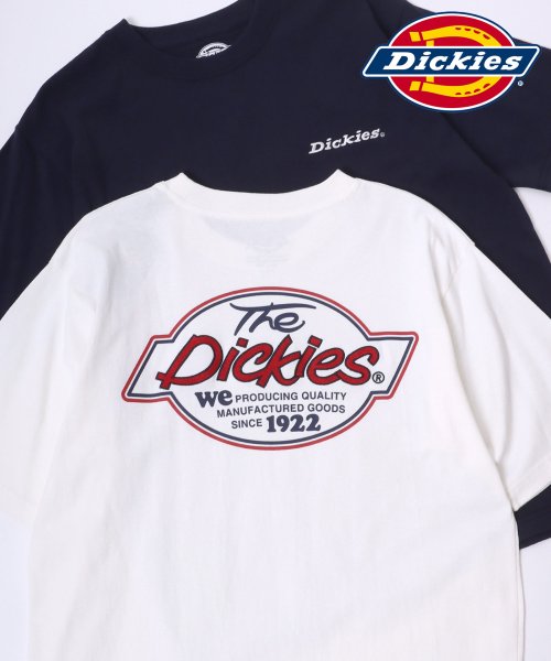 LAZAR(ラザル)/【Lazar】Dickies/ディッキーズ 別注 オーバーサイズ ロゴ バックプリント ワンポイント刺繍 半袖Tシャツ/レディース メンズ/柄A