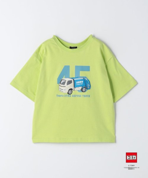green label relaxing （Kids）(グリーンレーベルリラクシング（キッズ）)/【別注】＜TOMICA＞EX Tシャツ 100cm－120cm/LIME