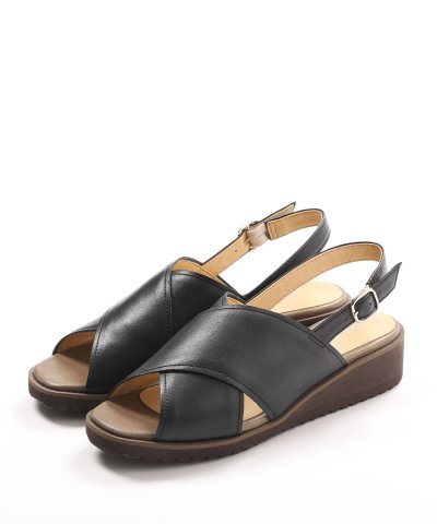 ヒップス HIPS 軽量レザークロスサンダル