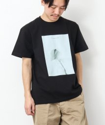 NOLLEY’S goodman(ノーリーズグッドマン)/Landscape with people T－shirts フォトプリントTシャツ/ブラック