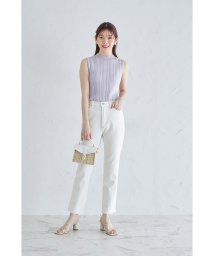 tocco closet(トッコクローゼット)/ハート刺繍デニムパンツ/Off-white