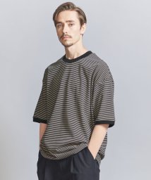 BEAUTY&YOUTH UNITED ARROWS(ビューティーアンドユース　ユナイテッドアローズ)/ミジンボーダー リンガー Tシャツ/NAVY