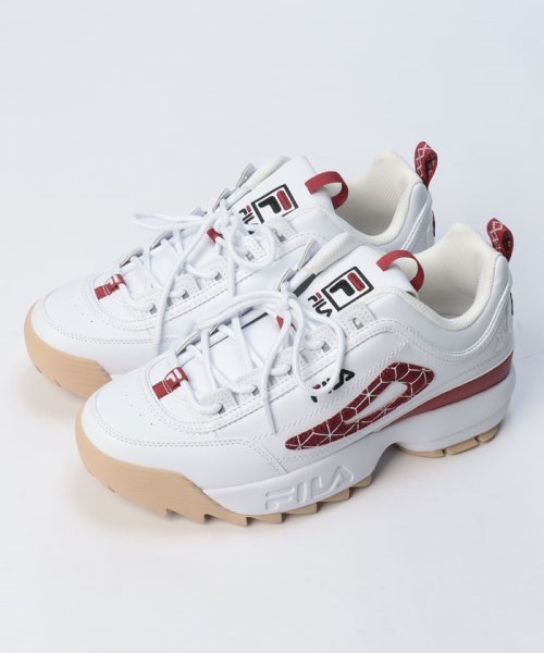 FILA（Shoes）(フィラ（シューズ）)/DISRUPTOR II  WA / ディスラプター II WA  厚底和柄スニーカー  / ホワイト/ホワイト