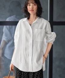 STYLE DELI(スタイルデリ)/【LUXE】リネン100%リラックスシャツ/ホワイト