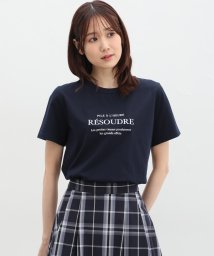 Honeys(ハニーズ)/ロゴプリントＴシャツ/ネイビー