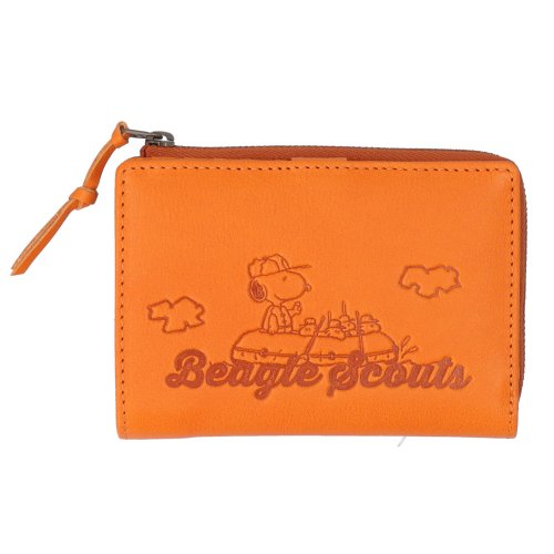 BACKYARD FAMILY(バックヤードファミリー)/PEANUTS Beagle 二つ折り財布/オレンジ