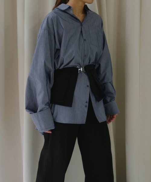 PAL OUTLET(パル　アウトレット)/【Pasterip】Design big shirt/グレー