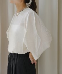 PAL OUTLET(パル　アウトレット)/【Pasterip】Satin back slit Tee/オフホワイト