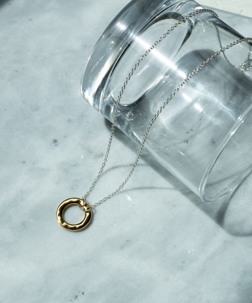 SMELLY(スメリー)/SMELLY so’　plate ring necklace/SL/GD