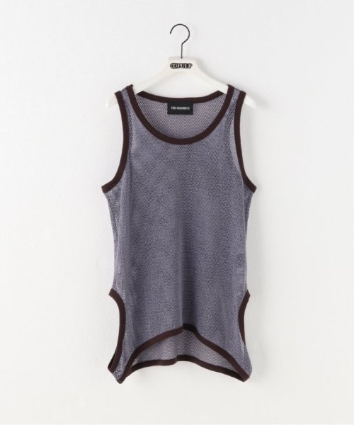 PULP(パルプ)/【YUKI HASHIMOTO / ユウキハシモト】MESH TWIN TANK TOP/ブラウン