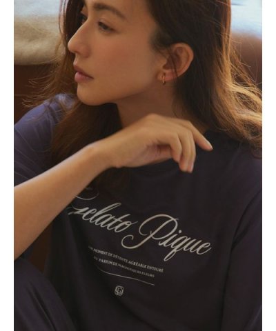 【母の日】レーヨンロゴTシャツ