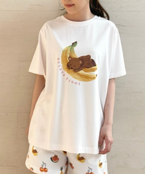 接触冷感】フルーツアニマルワンポイントＴシャツ(506051845) | gelato ...