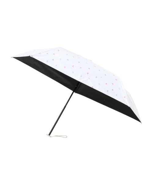 grove(グローブ)/遮光軽量 水彩ハート ミニ 折りたたみ傘/オフホワイト（003）