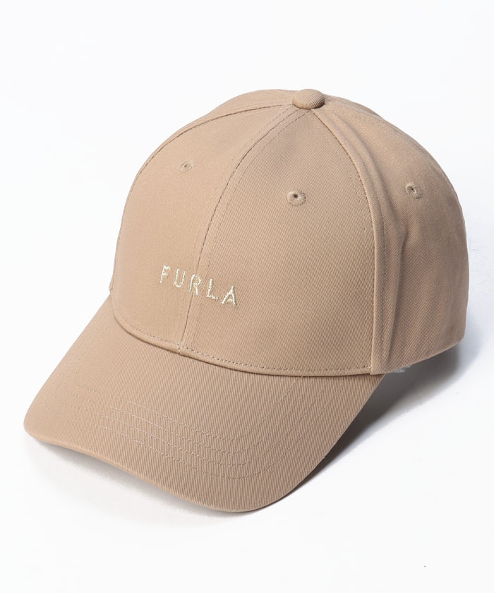 国内即発【FURLA】フロントロゴ刺繍キャップ UV 国内発送**FURLA** フルラ フロントロゴ刺繍キャップ UV (FURLA