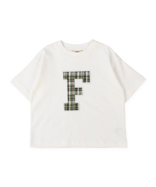 FITH(フィス)/さらさら天竺Fロゴ半袖Tシャツ/ホワイト