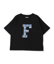FITH(フィス)/さらさら天竺Fロゴ半袖Tシャツ/ブラック