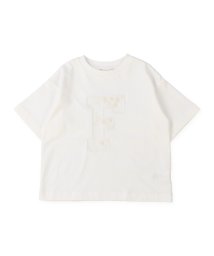 FITH(フィス)/さらさら天竺Fロゴ半袖Tシャツ/ホワイト系1