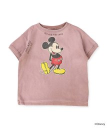 DENIM DUNGAREE(デニムダンガリー)/ビンテージ天竺 MICKEYラクガキ Tシャツ/ライトブラウン