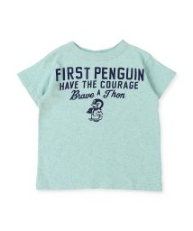 DENIM DUNGAREE(デニムダンガリー)/トンプキン天竺 1ST PENGUIN Tシャツ/ライトグリーン