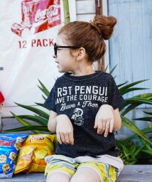 DENIM DUNGAREE(デニムダンガリー)/トンプキン天竺 1ST PENGUIN Tシャツ/ブラック